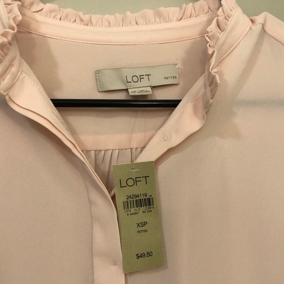 LOFT NWT Ruffled Blouse - Picture 4 of 4